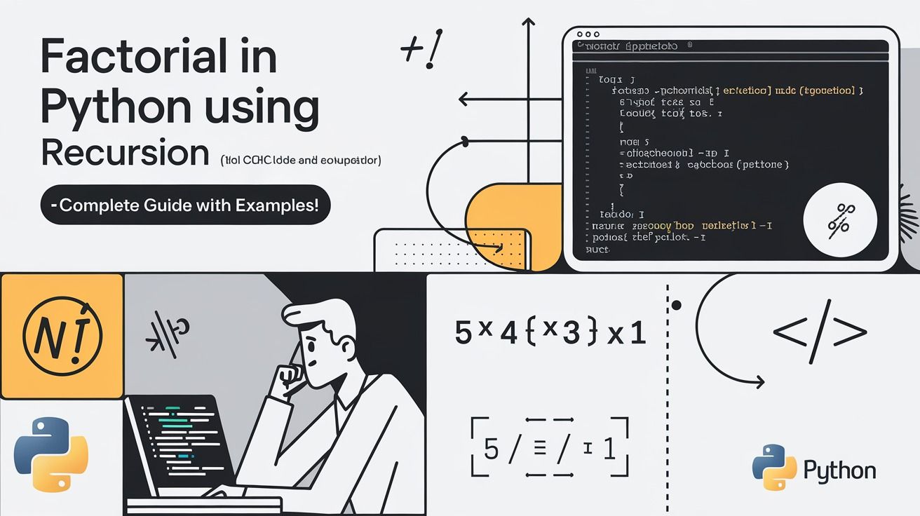 Factorial in Python Using Recursion – Complete Guide with Examples!